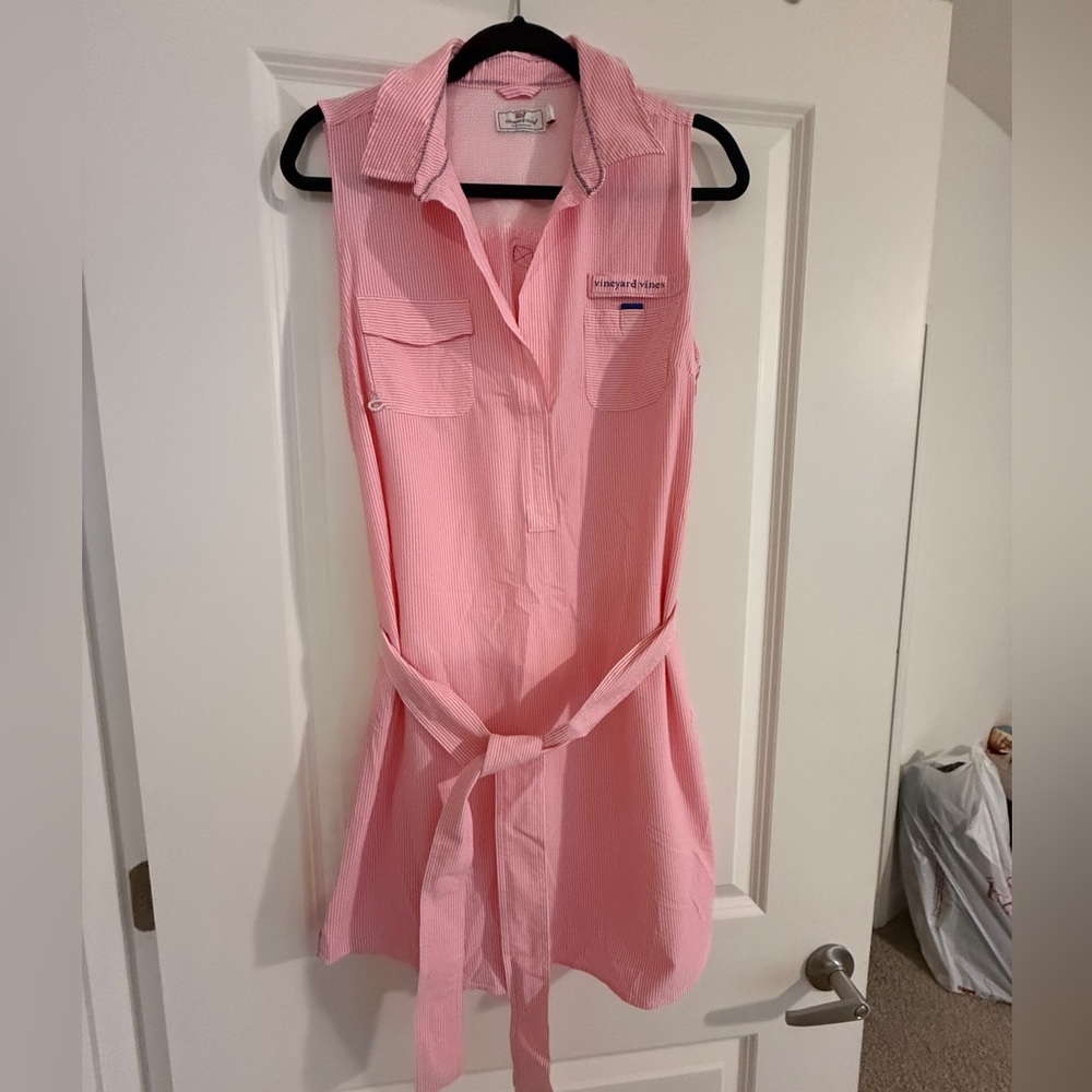 Vineyard Vines Women’s Performance Seersucker Shirt Dress